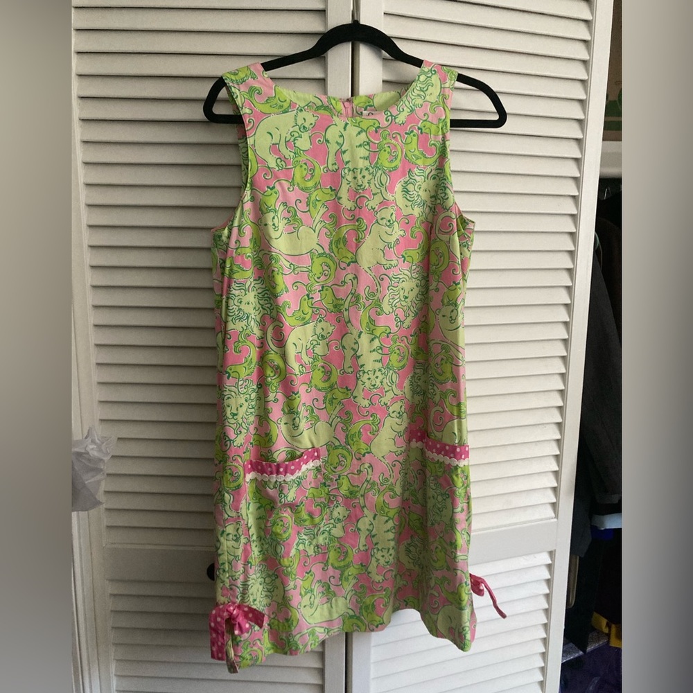 Vintage Lily Pulitzer size 8 Fried Catfish print.